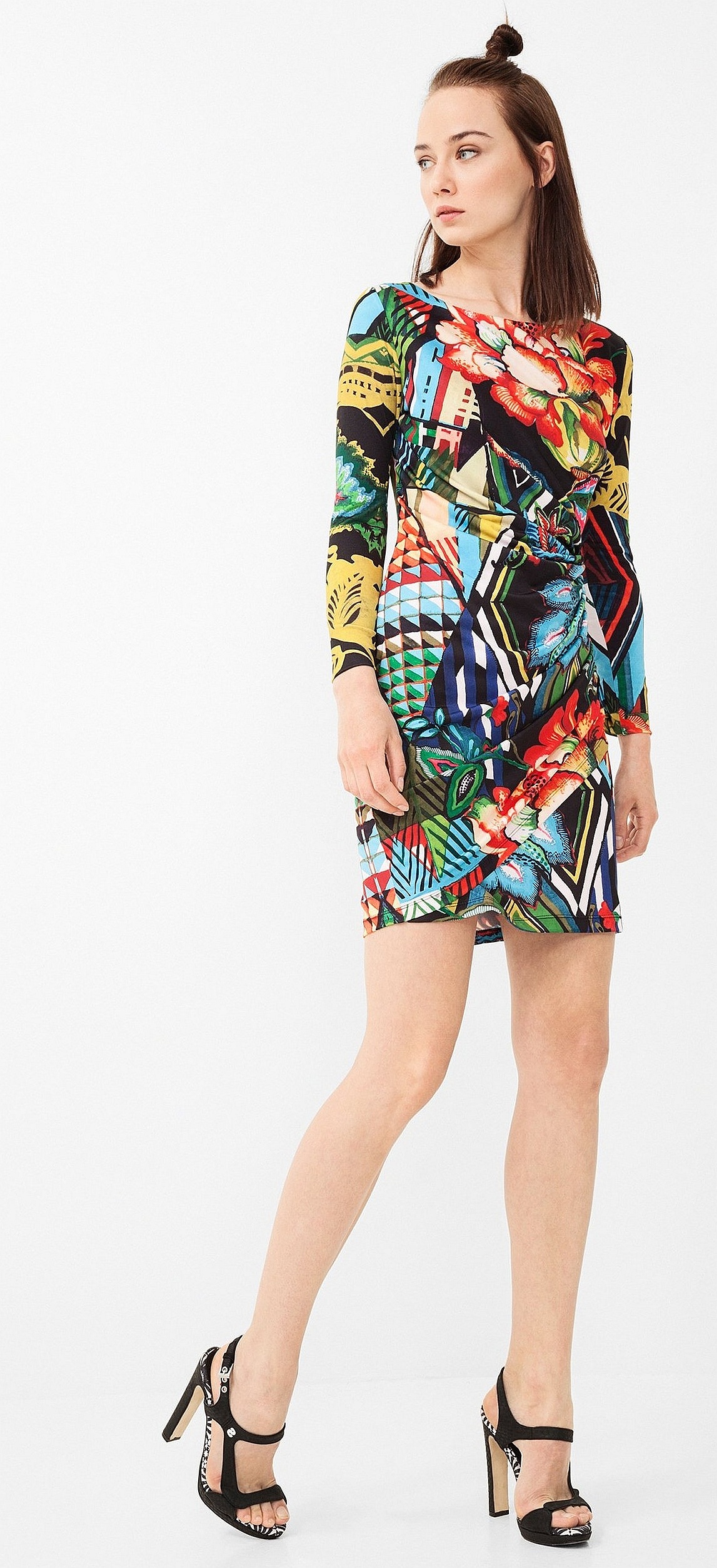 šaty Desigual 67V20A6/Rosita - 2000/Negro